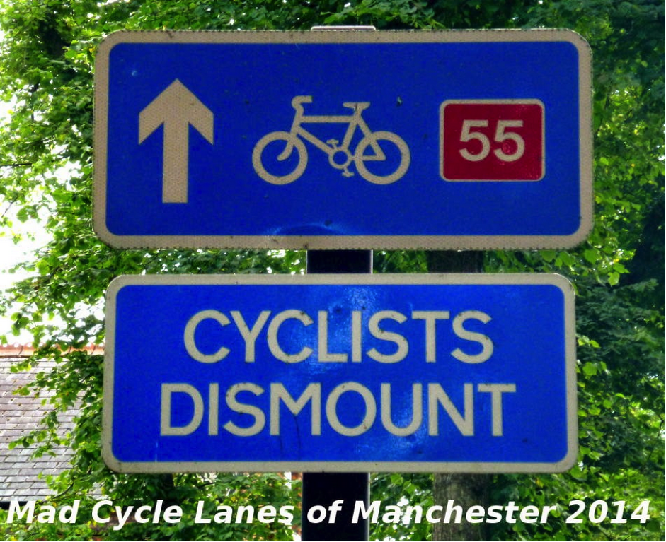 Image from Mad Cycle lanes of Manchester