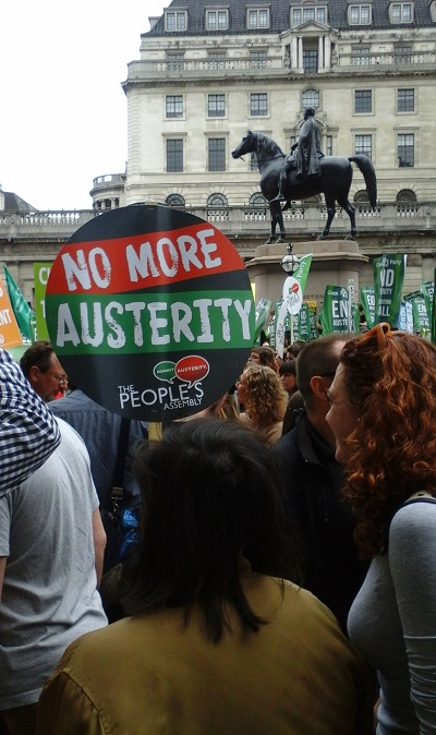 No More Austerity:  London Demo 2015